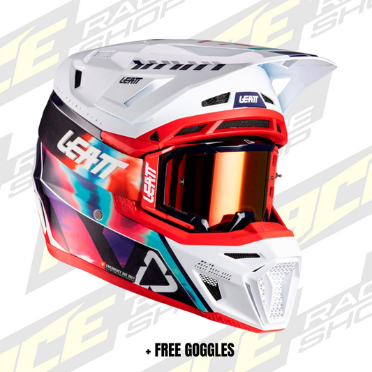 LEATT 2026 HELMET MOTO 8.5 V26 ROYAL BLUE + FREE GOGGLES