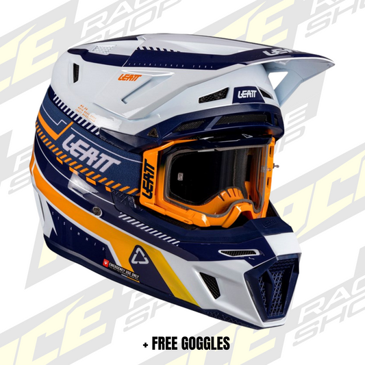 LEATT 2026 HELMET MOTO 8.5 V26 ORANGE + FREE GOGGLES