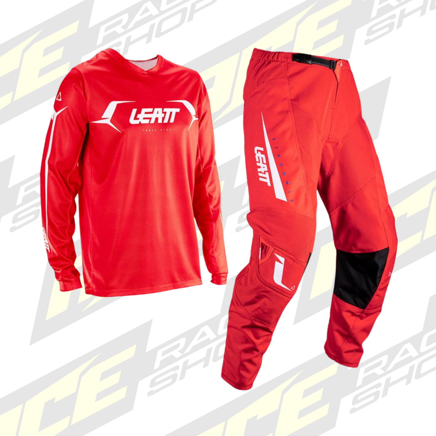 LEATT 2026 PANT AND SHIRT KIT COMBO 3.5 RED