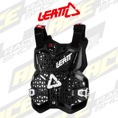ADULT LEATT CHEST PROTECTOR / BODY AMOUR 1.5 BLACK - ACE Race Shop
