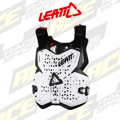 ADULT LEATT CHEST PROTECTOR / BODY AMOUR 1.5 WHITE - ACE Race Shop
