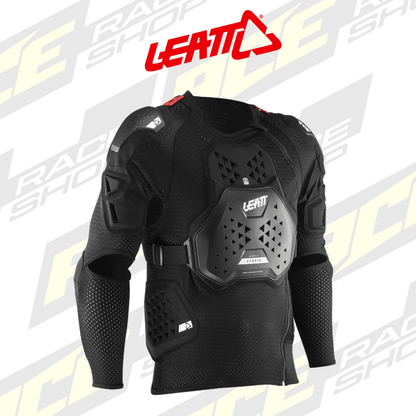ADULT LEATT MX BODY PROTECTOR 3DF AIRFIT HYBRID BLACK - ACE Race Shop