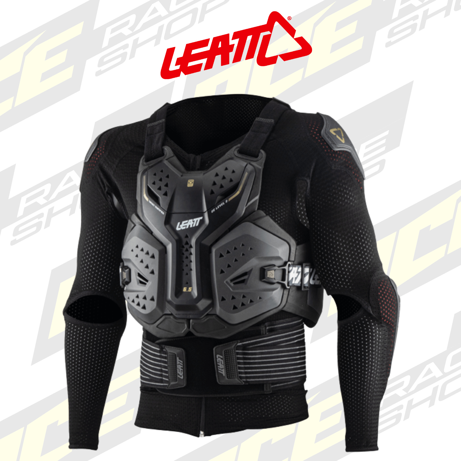 ADULT LEATT MX BODY PROTECTOR ARMOUR 6.5 GRAPHENE - ACE Race Shop