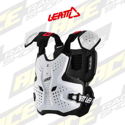 ADULT LEATT MX CHEST PROTECTOR / BODY ARMOUR 3.5 PRO ADULT WHITE - ACE Race Shop