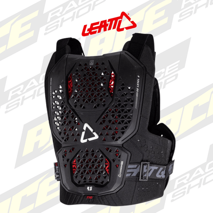 ADULT LEATT MX CHEST PROTECTOR / BODY ARMOUR 4.5 EVO BLACK - ACE Race Shop