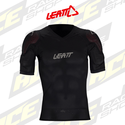 ADULT LEATT MX ENDURO BODY ARMOUR TEE REAFLEX STEALTH BLACK - ACE Race Shop
