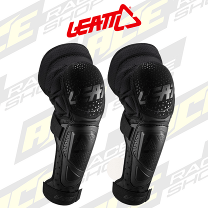 ADULT LEATT MX KNEE GUARD 3DF HYBRID EXTENSION BLACK PAIR - ACE Race Shop