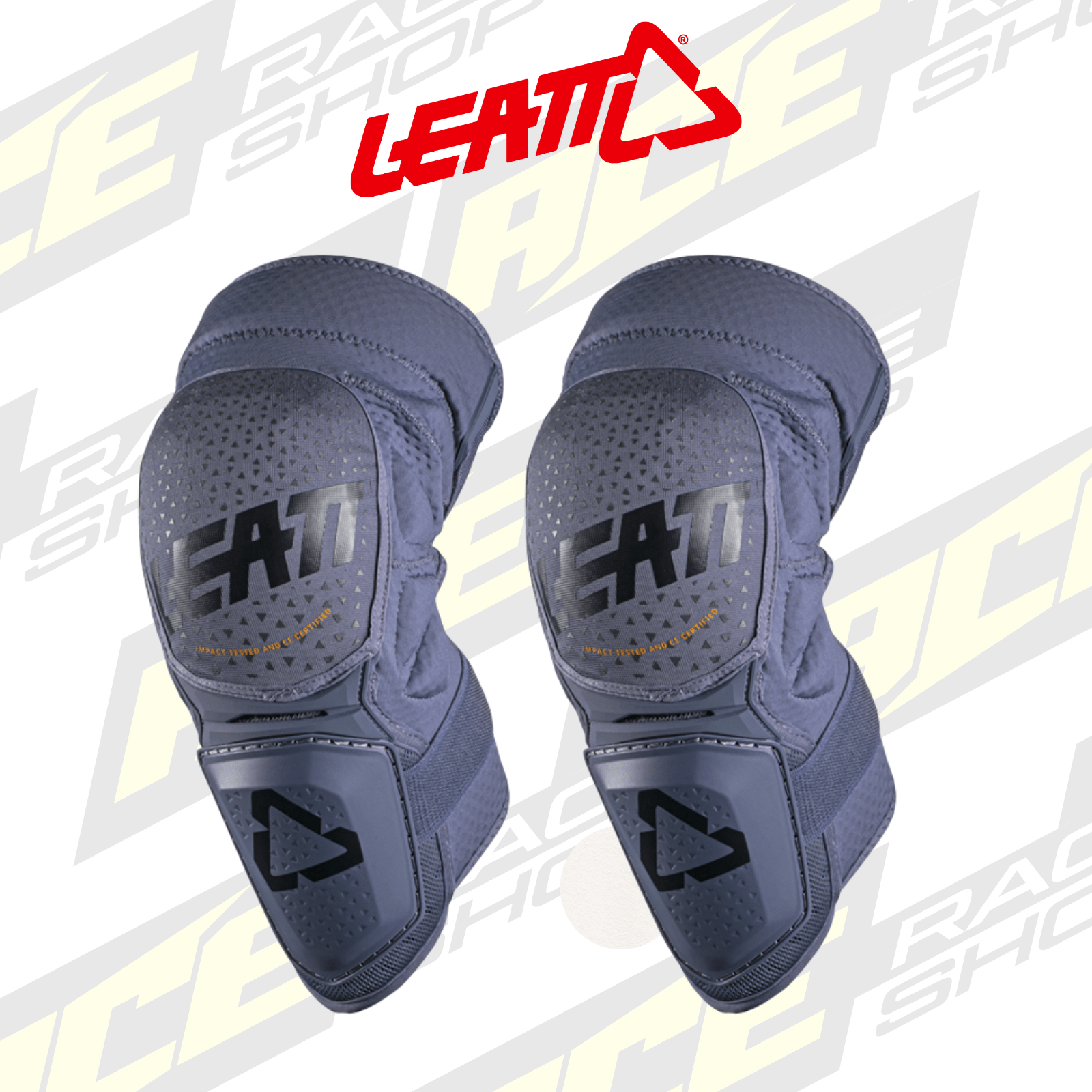 ADULT LEATT MX KNEE GUARD 3DF HYBRID FLINT SMALL/MEDIUM - ACE Race Shop