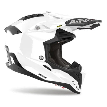 Airoh Aviator 3 Colour Gloss White - ACE Race Shop
