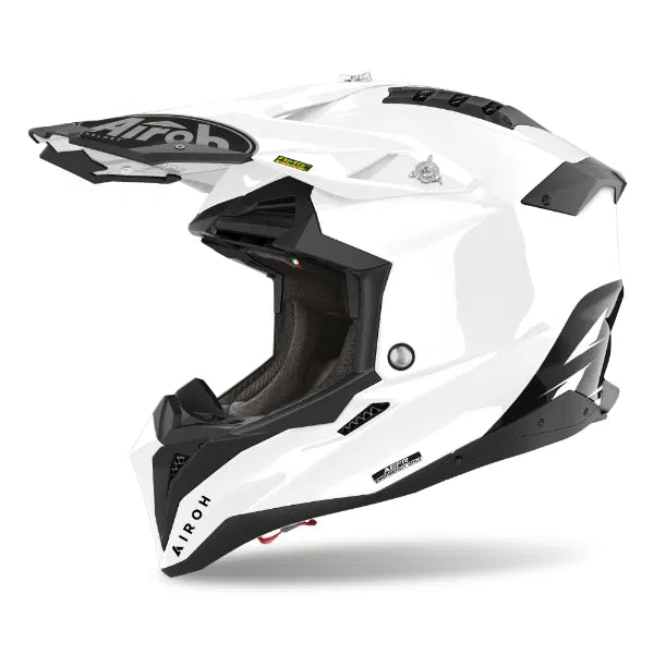 Airoh Aviator 3 Colour Gloss White - ACE Race Shop