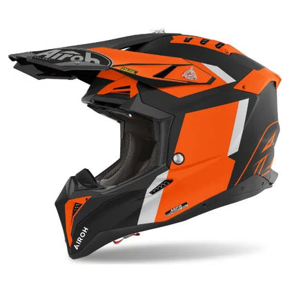 Airoh Aviator 3 Glory Orange Matt MX helmet 22:06 - ACE Race Shop