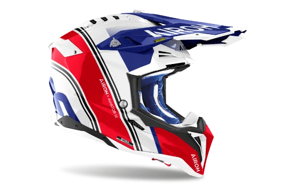 Airoh Aviator 3 Hima Red Gloss MX Helmet - ACE Race Shop