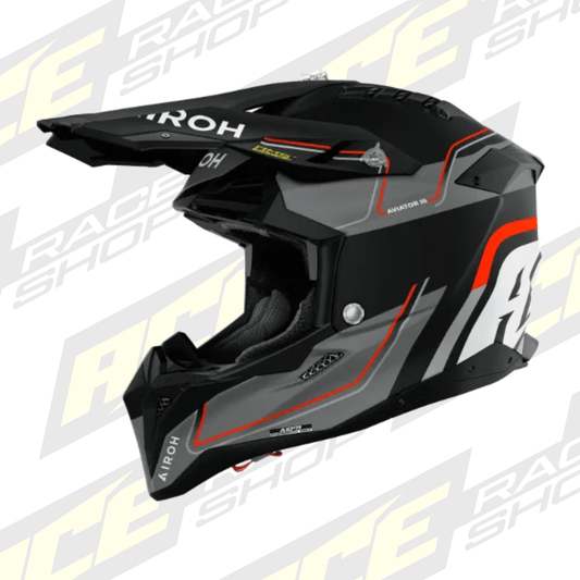 Airoh Aviator 3 Leader Orange Matt MX Motocross/Enduro Helmet - ACE Race Shop