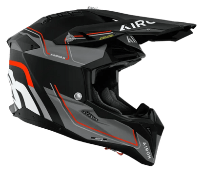 Airoh Aviator 3 Leader Orange Matt MX Motocross/Enduro Helmet - ACE Race Shop