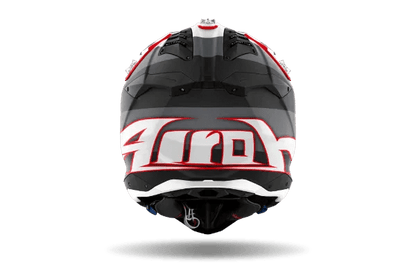 Airoh Aviator 3 Monach Grey/Red Matt MX Helmet - ACE Race Shop