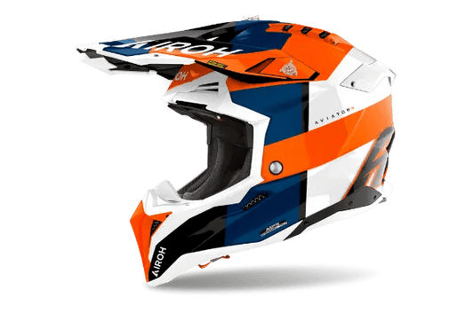 Airoh Aviator 3 Monach Orange Gloss MX Helmet - ACE Race Shop