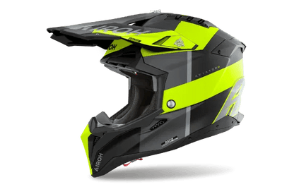 Airoh Aviator 3 Monach Yellow Matt MX Helmet - ACE Race Shop