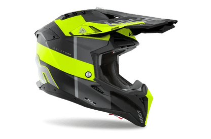 Airoh Aviator 3 Monach Yellow Matt MX Helmet - ACE Race Shop