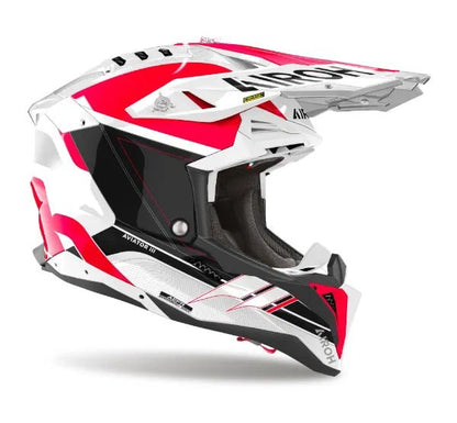 Airoh Aviator 3 Saber Red Gloss MX Helmet 22:06 - ACE Race Shop
