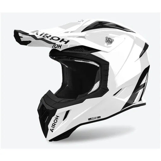 Airoh Aviator Ace 2 Color White Gloss MX Helmet - ACE Race Shop