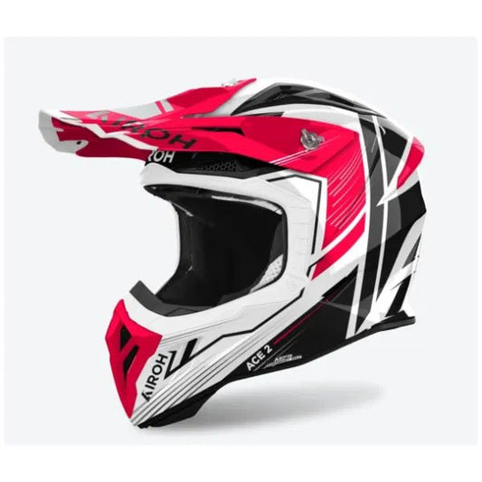 Airoh Aviator Ace 2 Engine Red Gloss MX Helmet - ACE Race Shop
