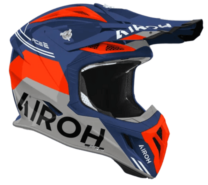 Airoh Aviator Ace 2 Fury Cerulean Gloss MX Motocross/Enduro Helmet - ACE Race Shop