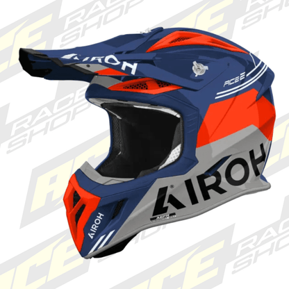 Airoh Aviator Ace 2 Fury Cerulean Gloss MX Motocross/Enduro Helmet - ACE Race Shop