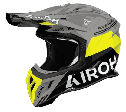 Airoh Aviator Ace 2 Fury Yellow Gloss MX Motocross/Enduro Helmet - ACE Race Shop
