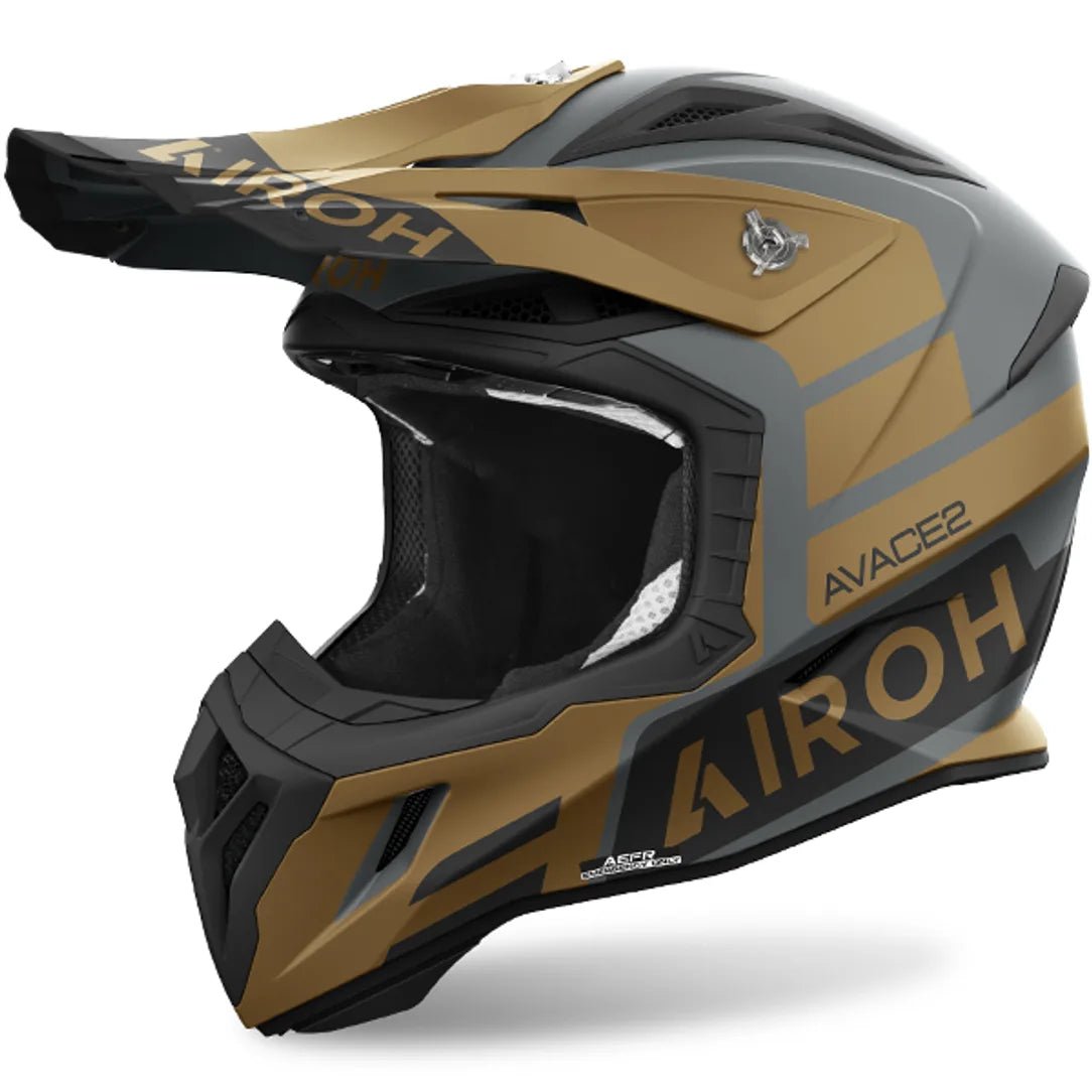 Airoh Aviator Ace 2 Sake Gold Matt MX Helmet - ACE Race Shop