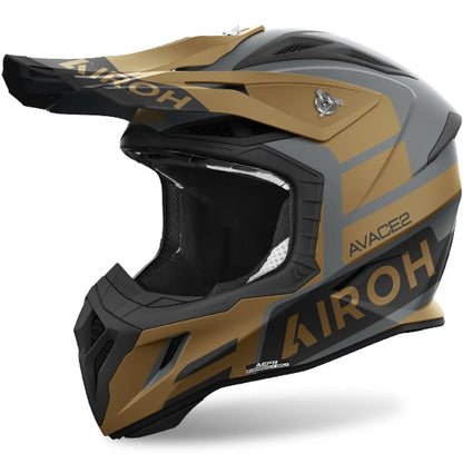 Airoh Aviator Ace 2 Sake Gold Matt MX Helmet - ACE Race Shop