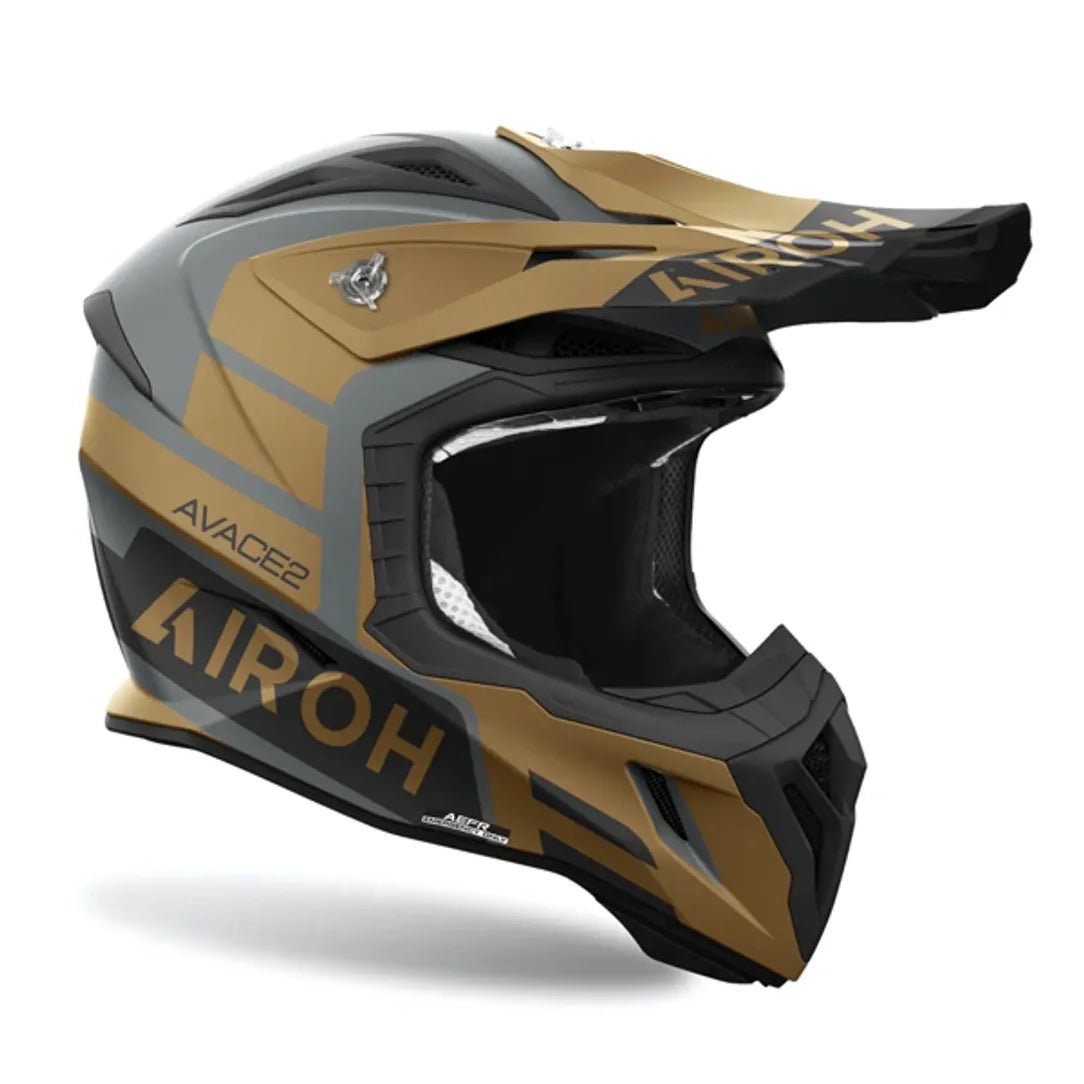 Airoh Aviator Ace 2 Sake Gold Matt MX Helmet - ACE Race Shop