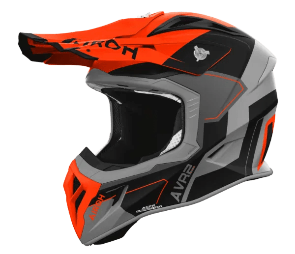 Airoh Aviator Ace 2 Shield Orange Gloss MX Motocross//Enduro Helmet Black,Grey,Orange - ACE Race Shop