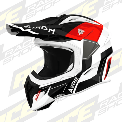 Airoh Aviator Ace 2 Shield Red Gloss MX Motocross//Enduro Helmet Black,White,Red - ACE Race Shop