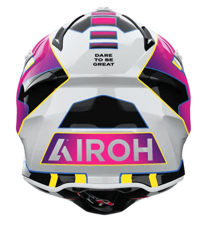 Airoh Aviator Ace 2 Sunrise Gloss MX Motocross/Enduro Helmet Red,Blue,Yellow,Purple,White - ACE Race Shop