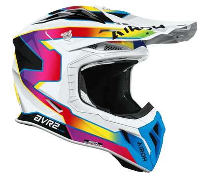 Airoh Aviator Ace 2 Sunrise Gloss MX Motocross/Enduro Helmet Red,Blue,Yellow,Purple,White - ACE Race Shop