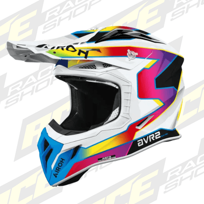 Airoh Aviator Ace 2 Sunrise Gloss MX Motocross/Enduro Helmet Red,Blue,Yellow,Purple,White - ACE Race Shop