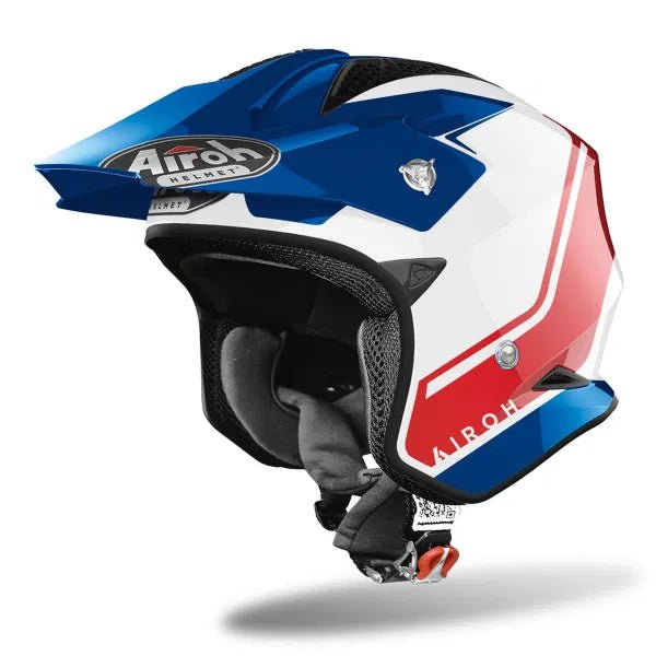 Airoh TRRS Keen Blue/Red Gloss Trials Helmet - ACE Race Shop