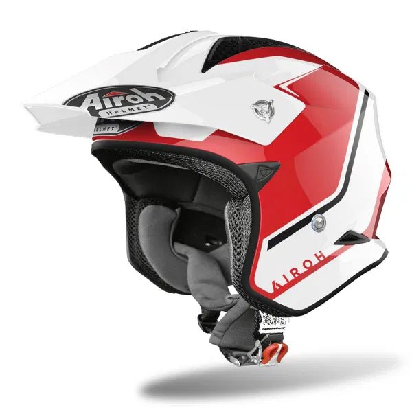 Airoh TRRS Keen Red Gloss Trials Helmet - ACE Race Shop