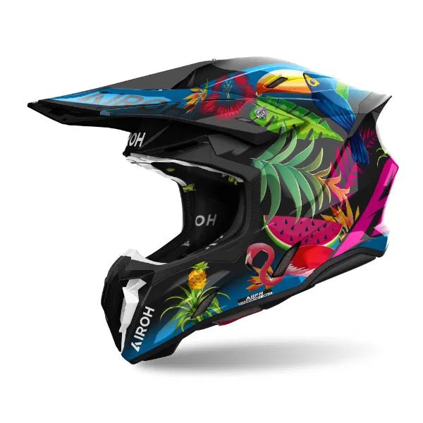 Airoh Twist 3 Amazonia Gloss MX Helmet - ACE Race Shop