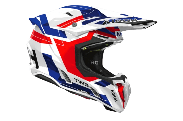 AIROH TWIST 3 DYNASTY BLUE/RED GLOSS MX HELMET - ACE Race Shop