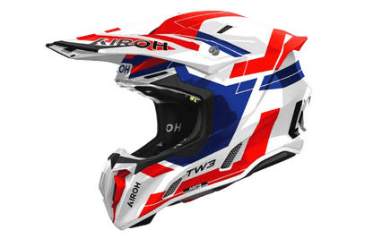 AIROH TWIST 3 DYNASTY BLUE/RED GLOSS MX HELMET - ACE Race Shop