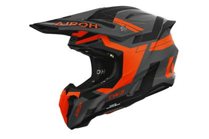 AIROH TWIST 3 DYNASTY ORANGE MATT MX HELMET - ACE Race Shop
