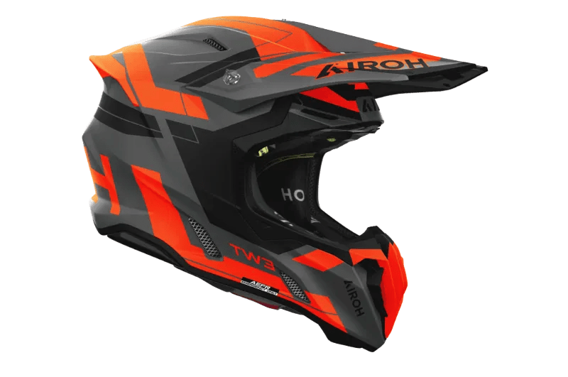 AIROH TWIST 3 DYNASTY ORANGE MATT MX HELMET - ACE Race Shop