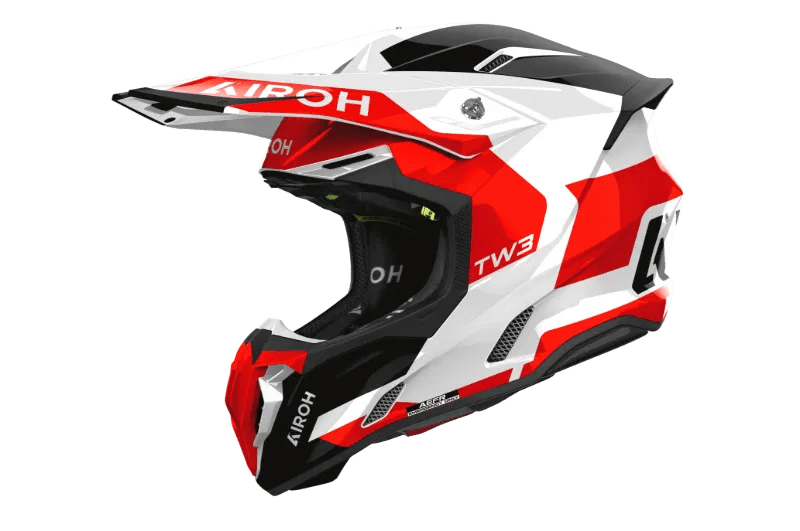 AIROH TWIST 3 FANCY RED GLOSS MX HELMET - ACE Race Shop