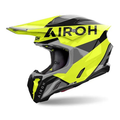 Airoh Twist 3 King Yellow Gloss MX Helmet - ACE Race Shop