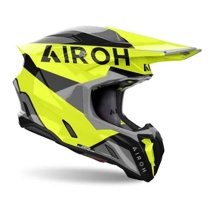 Airoh Twist 3 King Yellow Gloss MX Helmet - ACE Race Shop