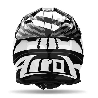 Airoh Twist 3 Thunder Black/White Gloss MX Helmet - ACE Race Shop
