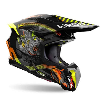 Airoh Twist 3 Toxic Gloss MX Helmet - ACE Race Shop