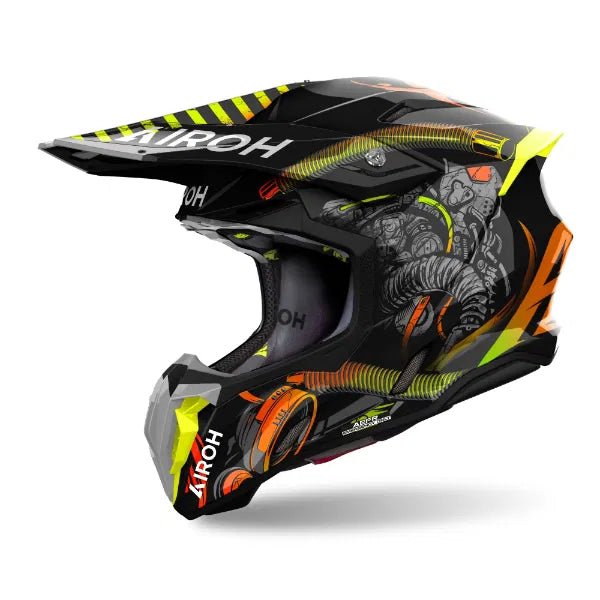 Airoh Twist 3 Toxic Gloss MX Helmet - ACE Race Shop