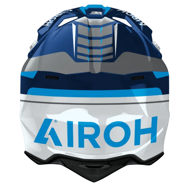 Airoh Wraaap Conquer Blue Gloss MX Motocross/Enduro Helmet - ACE Race Shop